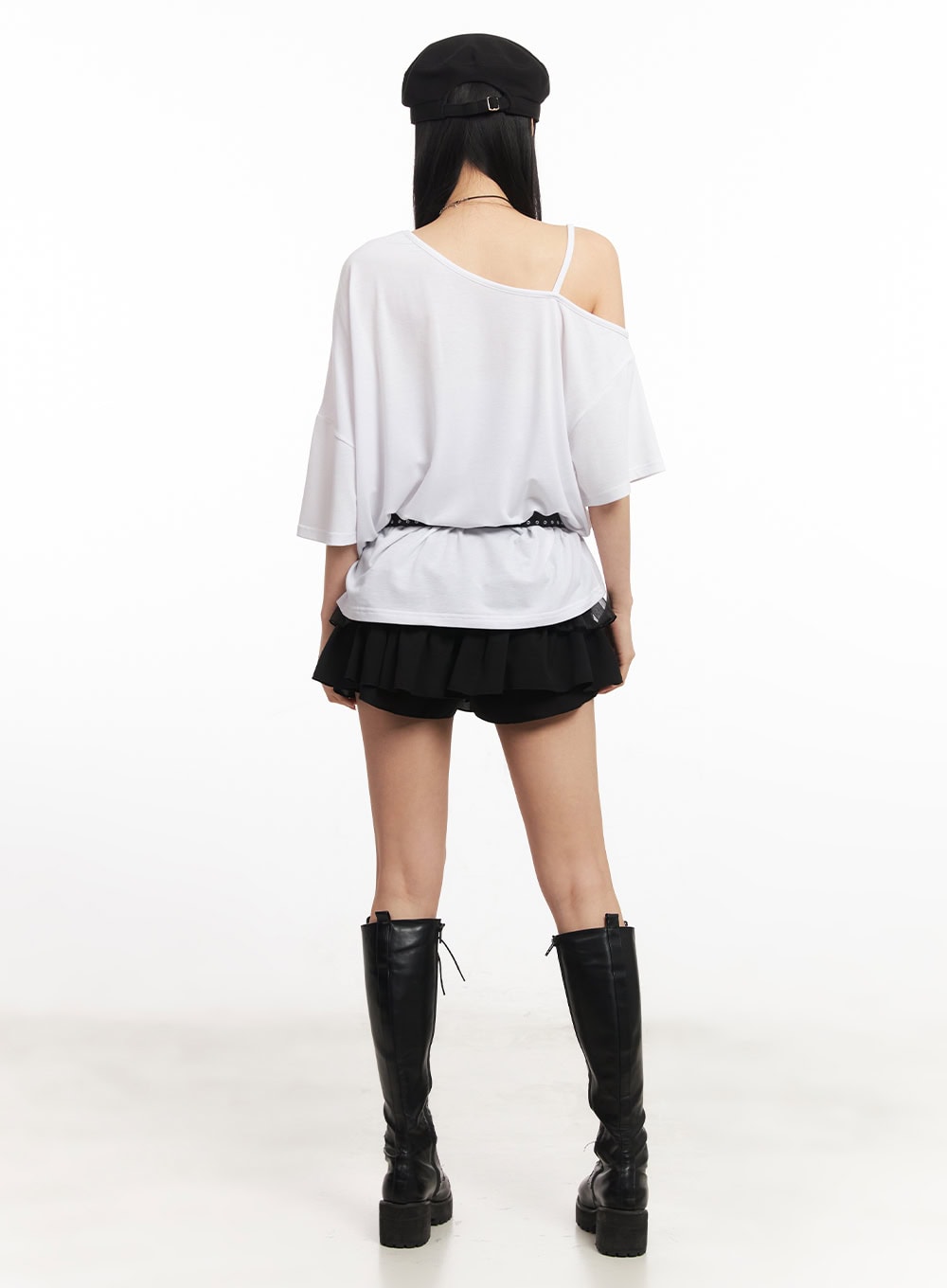 Low-Rise Flirty Ruffle Skirt CA514