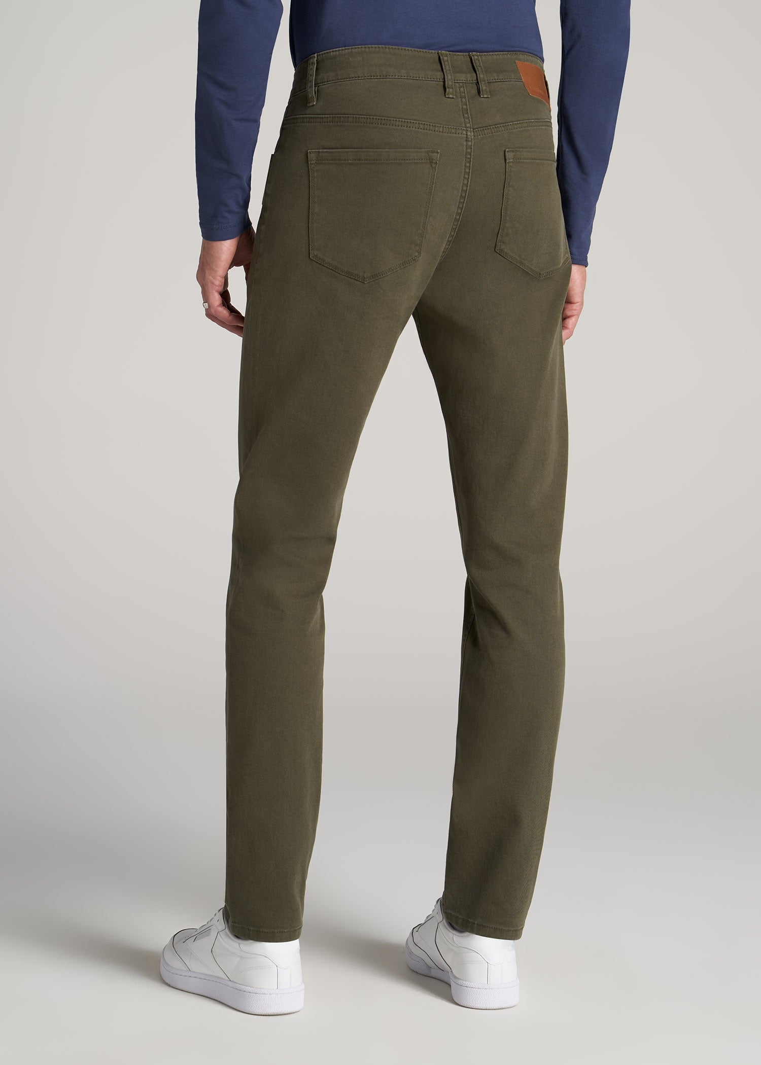 Carman TAPERED Jeans for Tall Men in Olive Green Wash