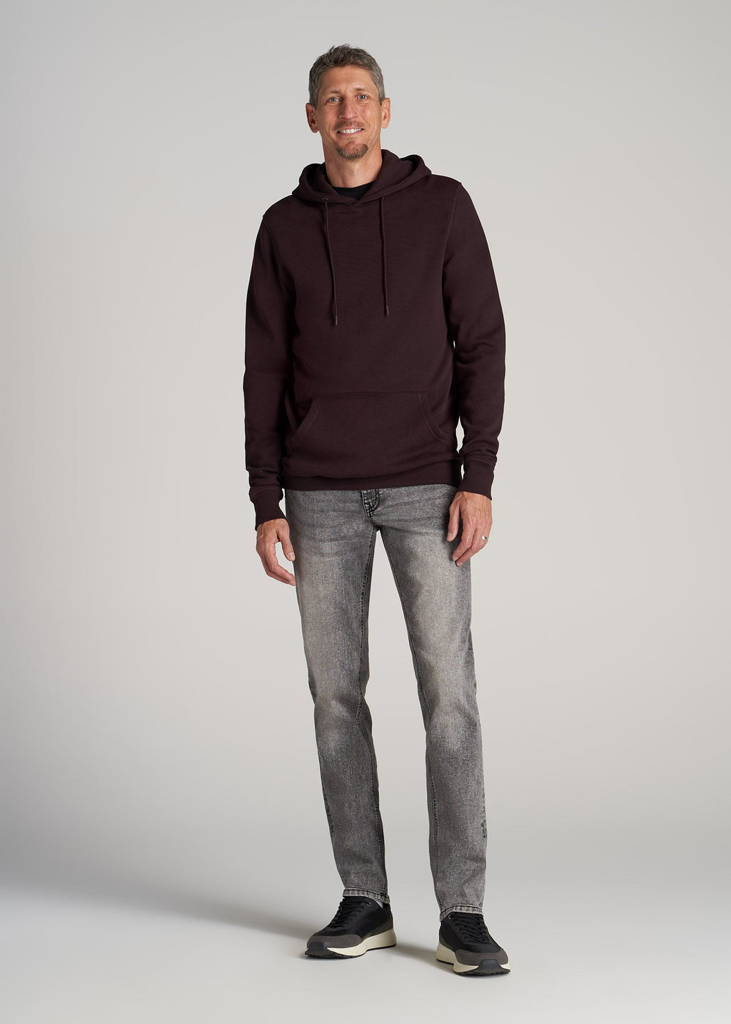 Carman TAPERED Jeans for Tall Men in Washed Faded Black