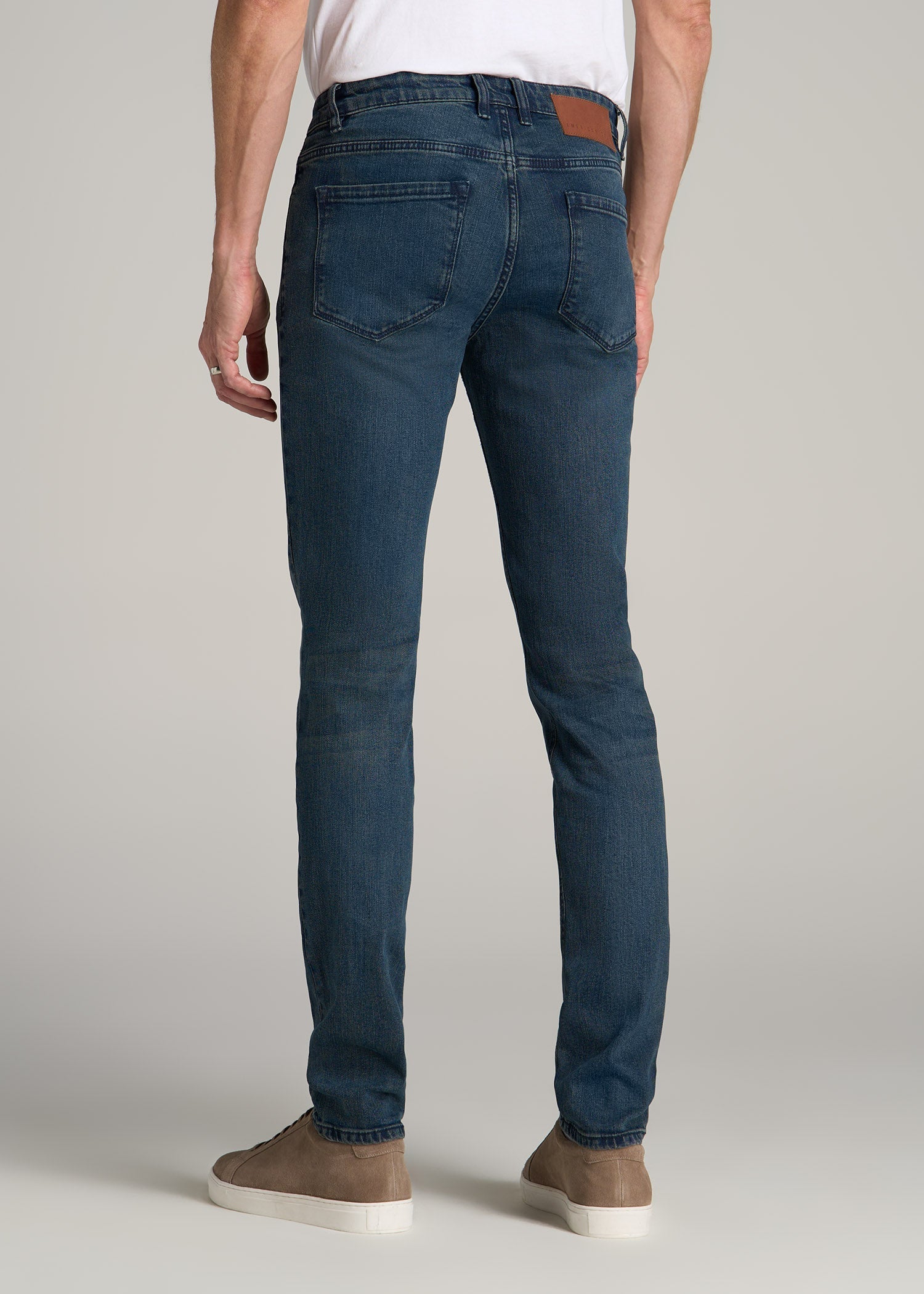 Dylan Slim Fit Jeans for Tall Men in Coastal Blue