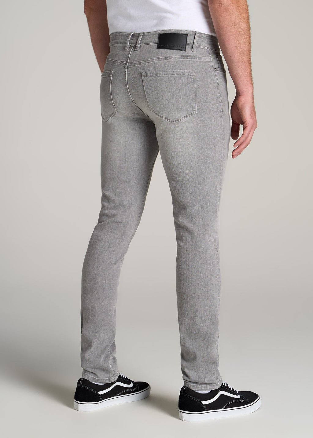 Dylan Slim Fit Jeans for Tall Men in Concrete Grey