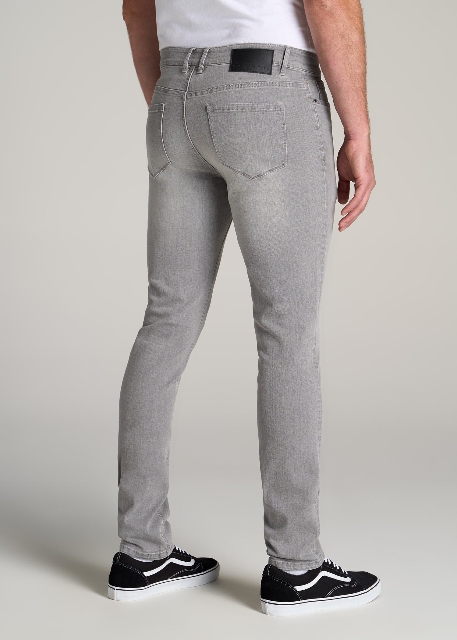 Dylan Slim Fit Jeans for Tall Men in Concrete Grey