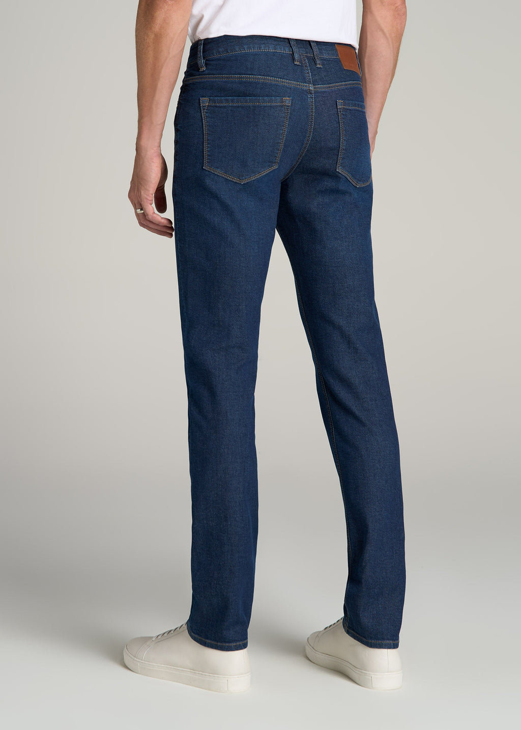 Dylan Slim Fit Fleeced Jeans for Tall Men in Colorado Blue Wash