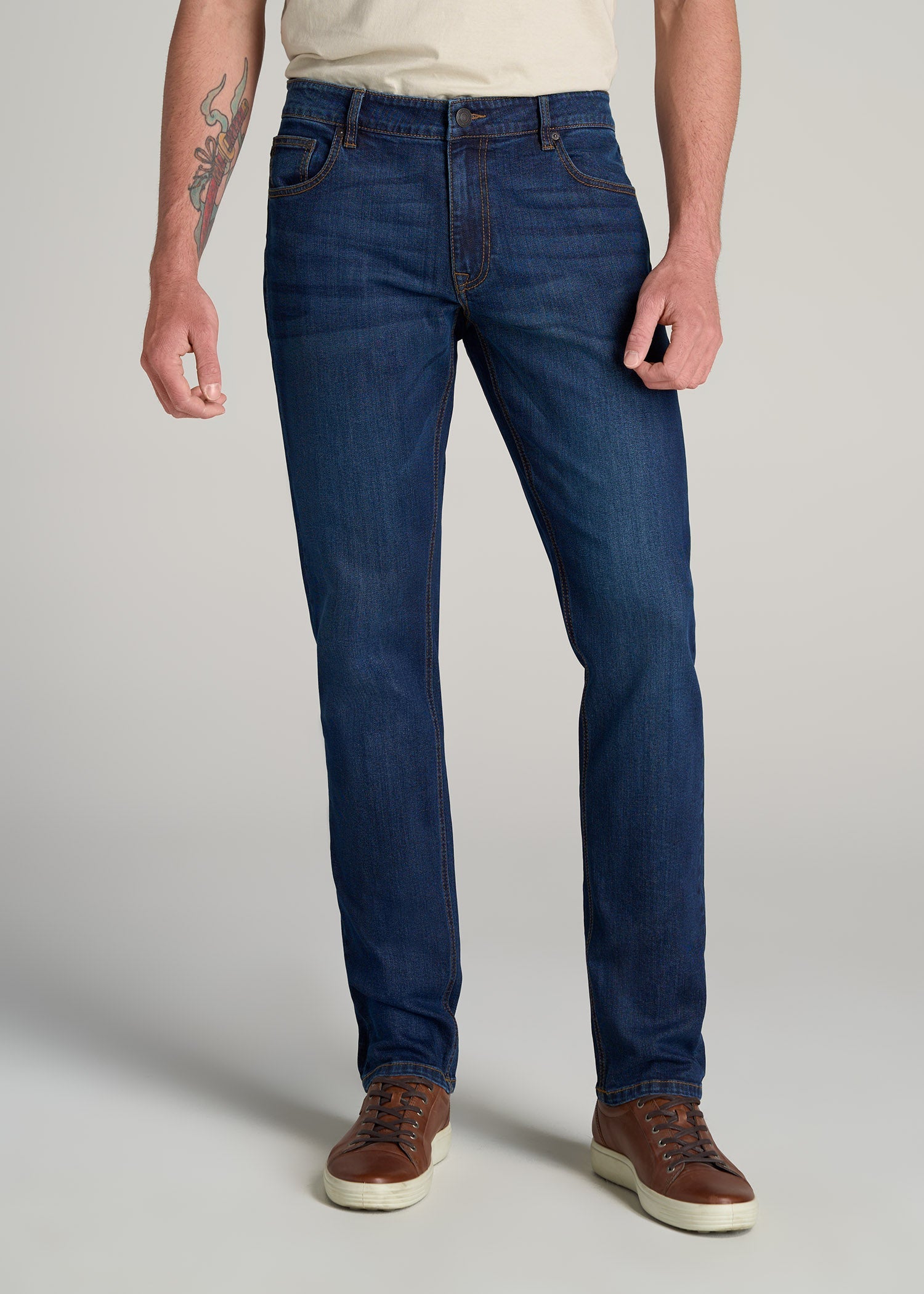LJ&S TAPERED Jeans for Tall Men in Charger Blue