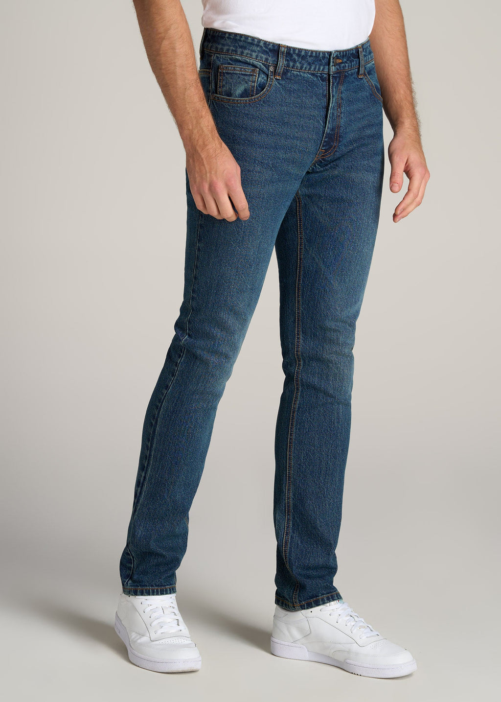 LJ&S TAPERED Jeans for Tall Men in Machine Blue