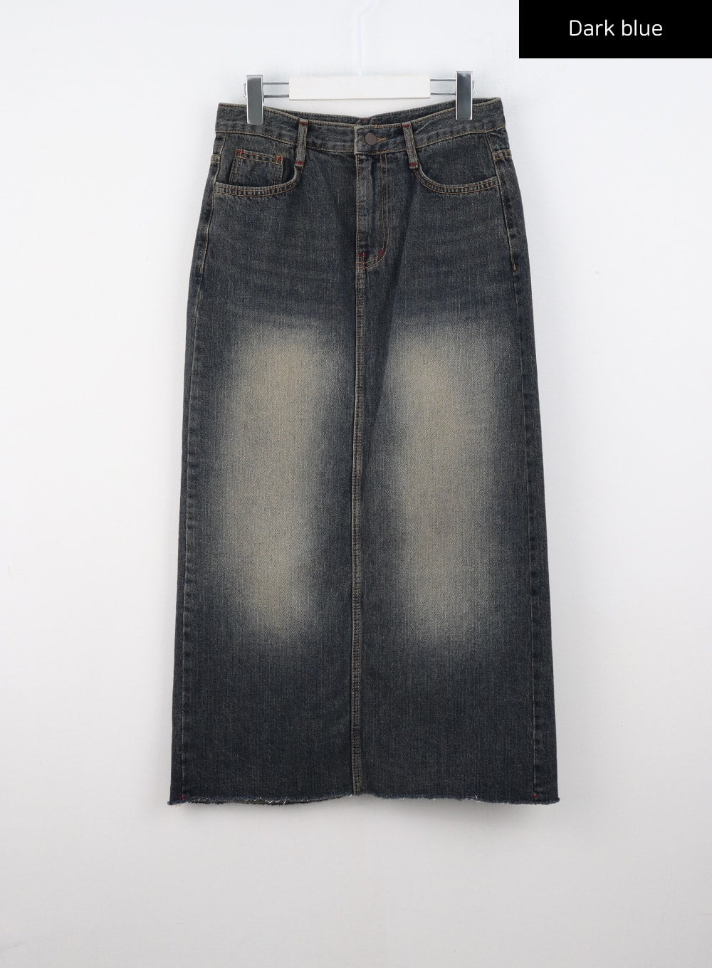 Washed Denim Maxi Skirt CS318