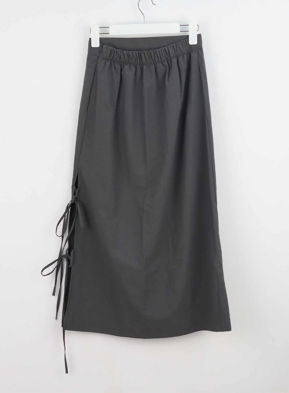 Side Slit Nylon Maxi Skirt BY312